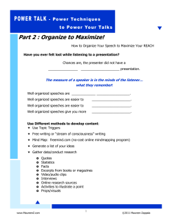 Organize to Maximize!