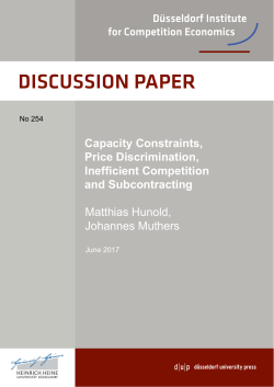 Capacity Constraints, Price Discrimination, Inefficient