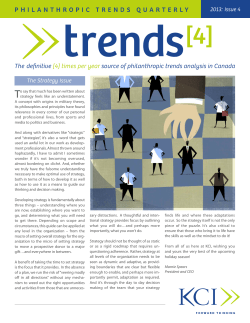 2013: Issue 4 The Strategy Issue