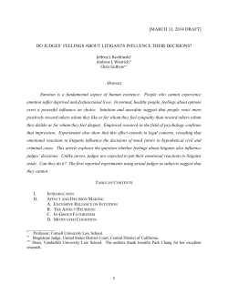 draft - The Center for Empirical Studies of Decision Making and