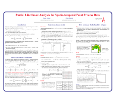 Partial Likelihood Analysis for Spatio