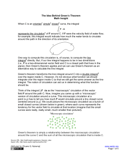 The Idea Behind Green`s Theorem Math Insight When C is an