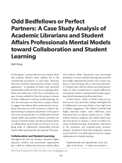 Odd Bedfellows or Perfect Partners: A Case Study Analysis of