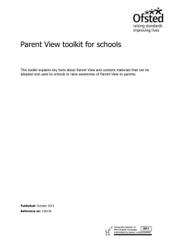 Parent View toolkit for schools
