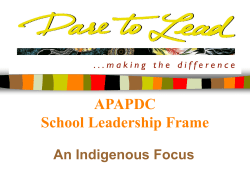 School Leadership Frame