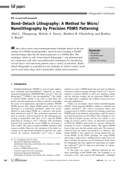 Bond-Detach Lithography: A Method for Micro/Nanolithography by