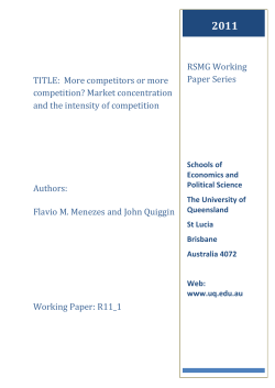 competitors or more competition? Market concentration and the