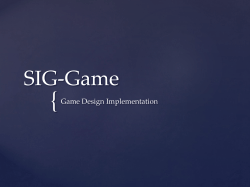 Game Design Implementation