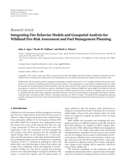 Integrating Fire Behavior Models and Geospatial Analysis for