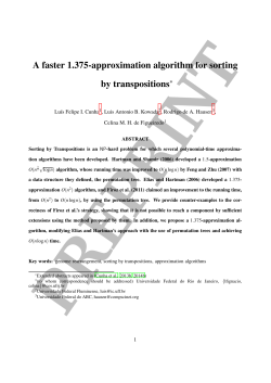 A faster 1.375-approximation algorithm for sorting by