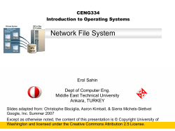 CENG334 Introduction to Operating Systems