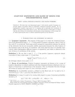 Lyapunov exponents and rates of mixing for one