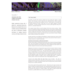 Global opportunity brings with it global risk &mdash; particularly financial