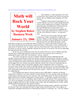 math will rock you