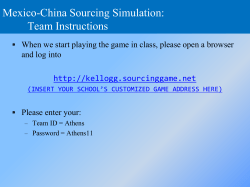 Student/Team Login Instructions