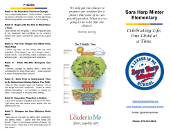 The Leader in Me is a whole-school transformation model and