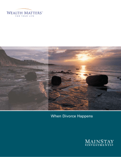 When Divorce Happens - Valecka Wealth Management