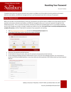 Resetting Your Password Guide