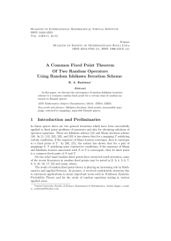 A Common Fixed Point Theorem Of Two Random Operators