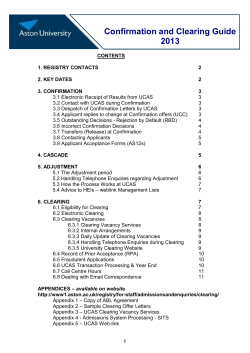 confirmation and clearing 2000 - key dates