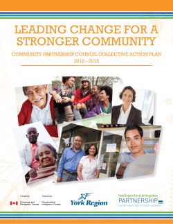 Leading Change for a Stronger Community