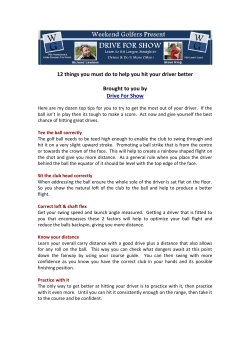 12 things you must do to help you hit your driver better