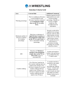 Selection Criteria Grid