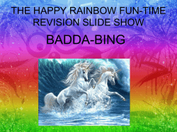 The Happy Rainbow Fun-Time Revision Slide Show!!!