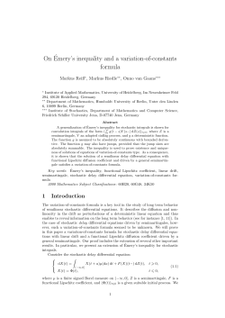 On&acute;Emery`s inequality and a variation-of