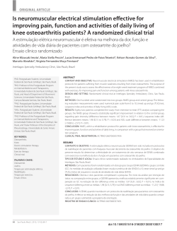Is neuromuscular electrical stimulation effective