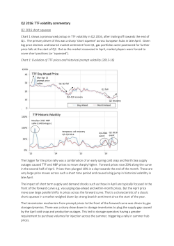 Q2 2016: TTF volatility commentary