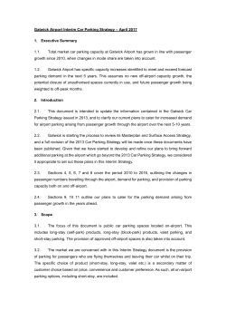 Gatwick interim car park strategy 2017