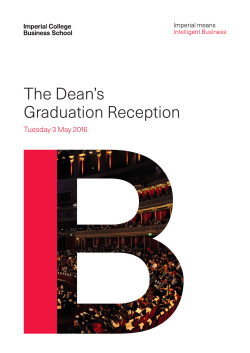The Dean`s Graduation Reception
