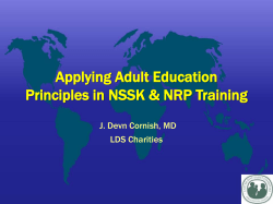 Adult Education Tips - IAP NNF NRP