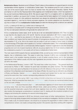 Multiplicative Bases. Bautista`s proof of Brauer