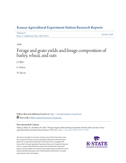 Forage and grain yields and forage composition