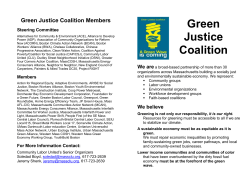 Green Justice Coalition - Community Labor United