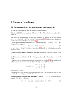 3 Convex Functions