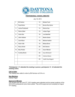 9 Professional Council Minutes 5.13.11