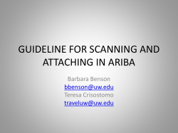 guideline for scanning and attaching in ariba