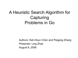 A Heuristic Search Algorithm for Capturing Problems in Go