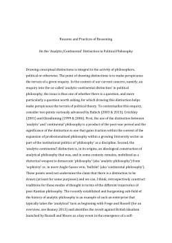 Analytic Political Philosophy and the Guidance Problem