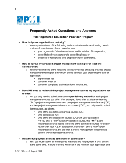 Frequently Asked Questions and Answers