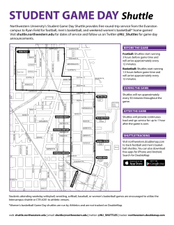 STUDENT GAME DAY Shuttle - Northwestern University