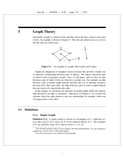 Graph theory - MIT OpenCourseWare