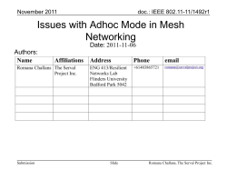 802.11s : Issues with Adhoc Mode in Mesh Networking