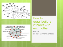 How to organizations interact with each other