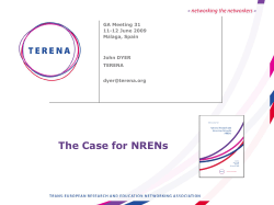 The Case for NRENS