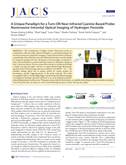 A Unique Paradigm for a Turn-ON Near-Infrared Cyanine