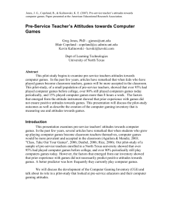 AERA 2007 CGI - Department of Learning Technologies